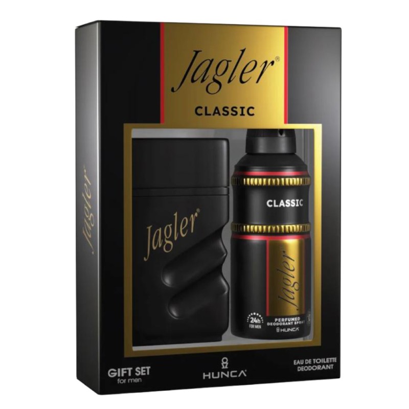 Set Cadou Barbati Jagler Classic, Apa de Toaleta 90 ml, Deodorant 150 ml