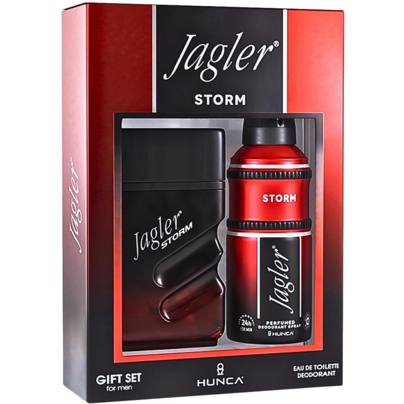 Set Cadou Barbati Jagler Storm, Apa de Toaleta 90 ml, Deodorant 150 ml