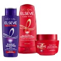Set Cadou Elseve Color Vive pentru Par Vopsit: Sampon Purple pentru Par Blond / Gri 200 ml, Balsam 400 ml si Masca 300 ml