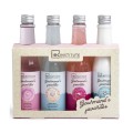 Set Cadou Femei IDC Institute Gourmand's Favorites, Gel de Dus 200 ml, Spuma Baie 200 ml, Lotiune Corp 200 ml, Scrub Corp 200 ml