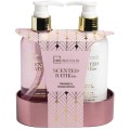 Set Cadou Femei IDC Institute Scented Bath Rose, Sapun, Crema de Maini, 250 ml