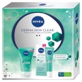 Set Cadou Femei, Nivea Derma Skin Clear, Scrub Anti-Imperfectiuni, 150 ml si Tratament Exfoliant pentru Noapte, 40 ml