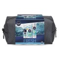 Set Cadou Nivea Men Fresh Kick Lotiune dupa Ras 100 ml, Gel de Ras 200 ml, Deodorant Roll-on 50 ml si Geanta