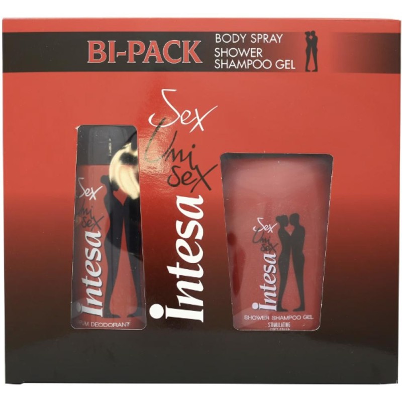 Set Cadou Unisex Intesa Bi-Pack, Gel Dus 250 ml, Deodorant Spray Ambra 125 ml