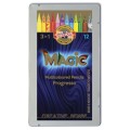 Creioane Colorate fara Lemn, Magic, 12 Culori