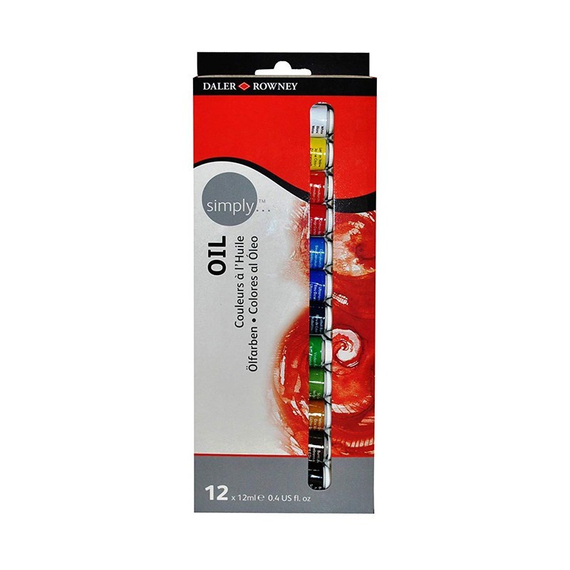Set Culori in Ulei 12x12 ml Simply Daler Rowney