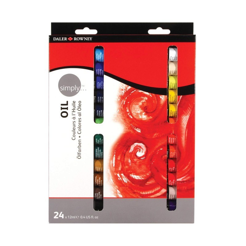 Set Culori in Ulei 24 x12 ml Simply Daler Rowney