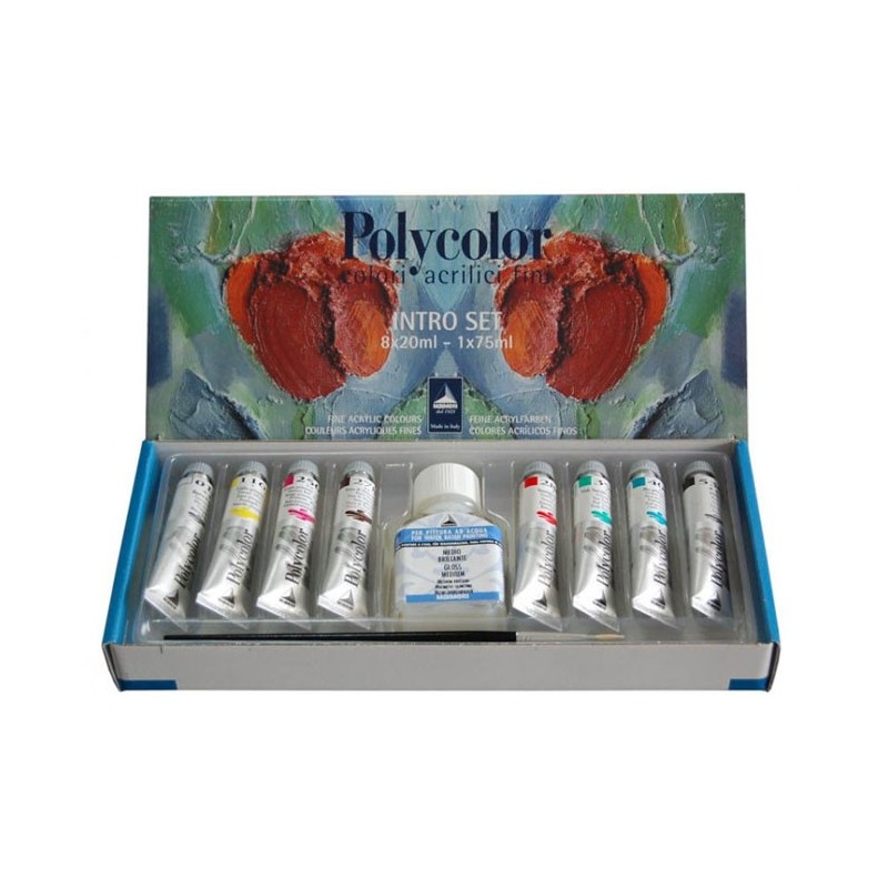 Set Culori Vinilice 8x20 ml Polycolor Maimeri