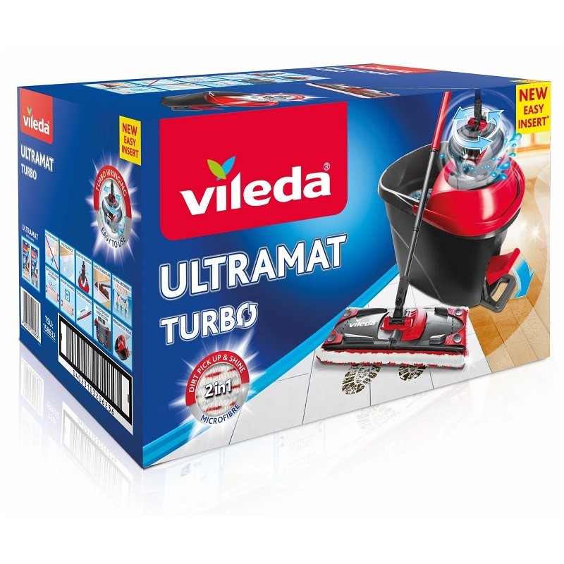 Set Curatenie Galeata + Storcator + Mop Vileda, Easy Wring Turbo Ultramat