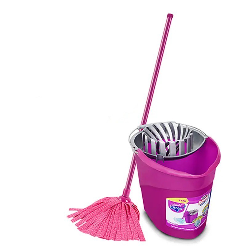 Set Curatenie Parex Extra Power, Galeta cu Mop, 14 litri, Roz