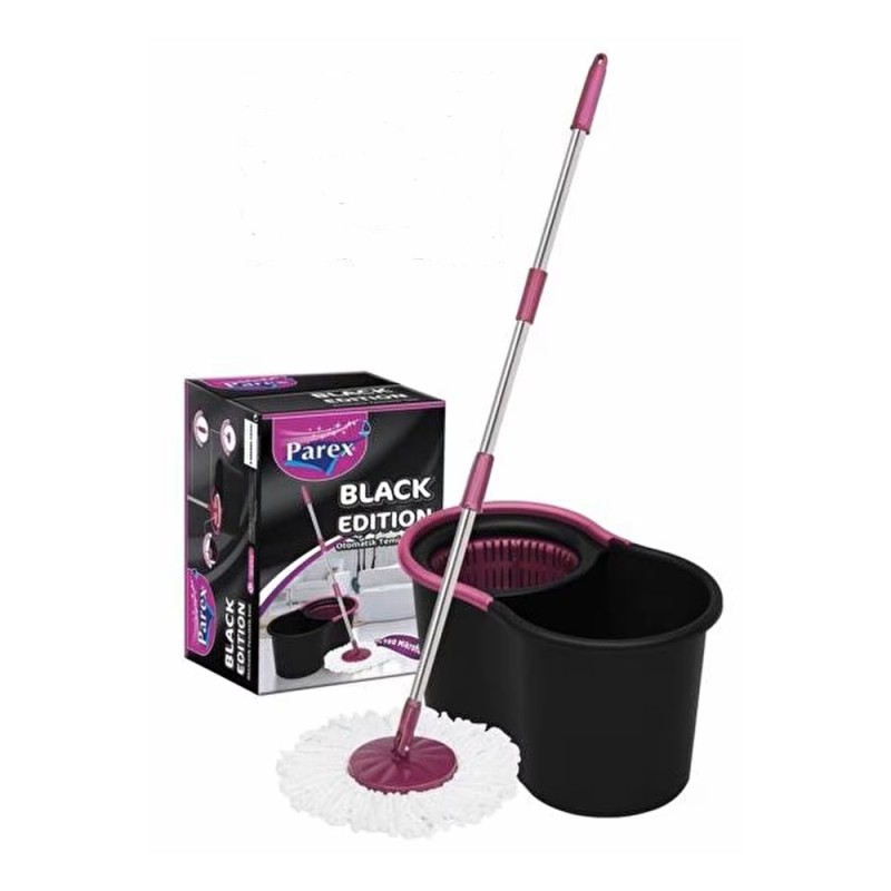 Set Curatenie Parex, Mop Rotativ, Spinner Negru