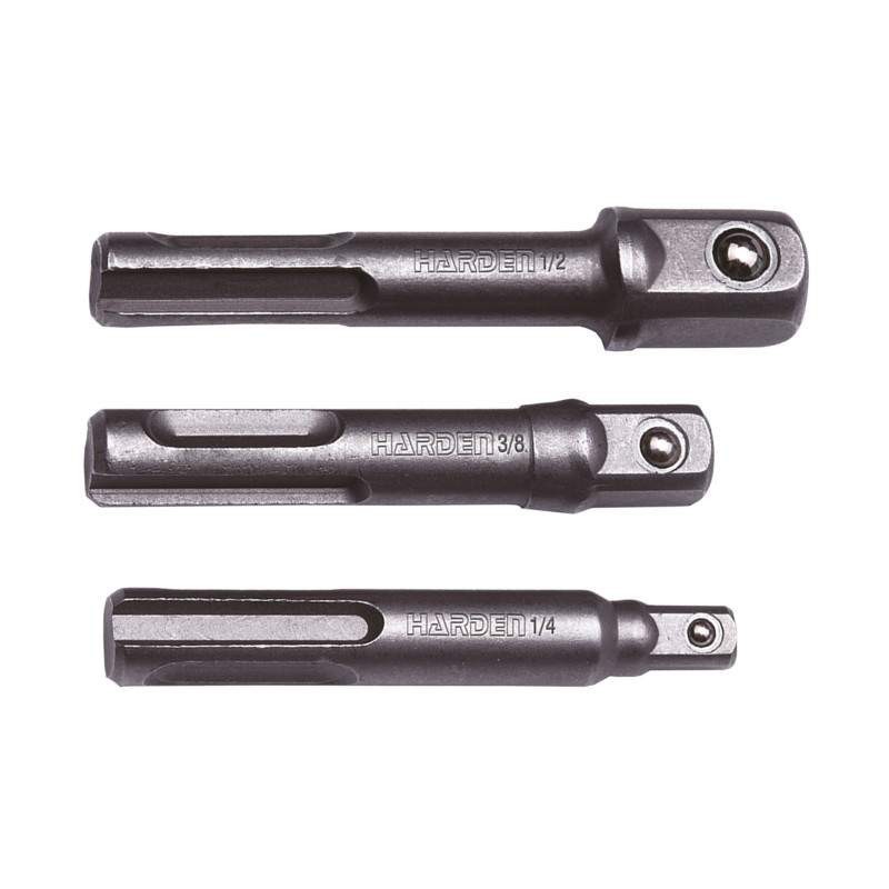 Set de 3 Adaptoare SDS-Plus pentru Bits, Profesional, Harden