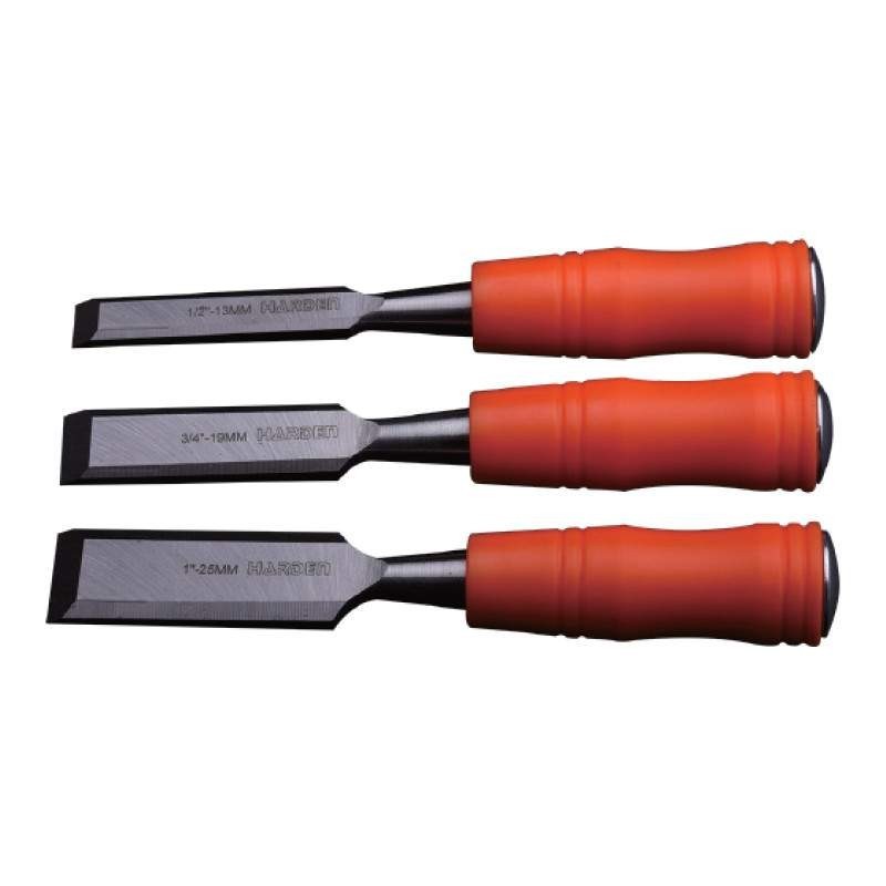 Set de 3 Dalti pentru Lemn, Profesional, Harden