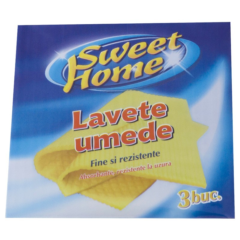 Set de 3 Lavete Umede Sweet Home