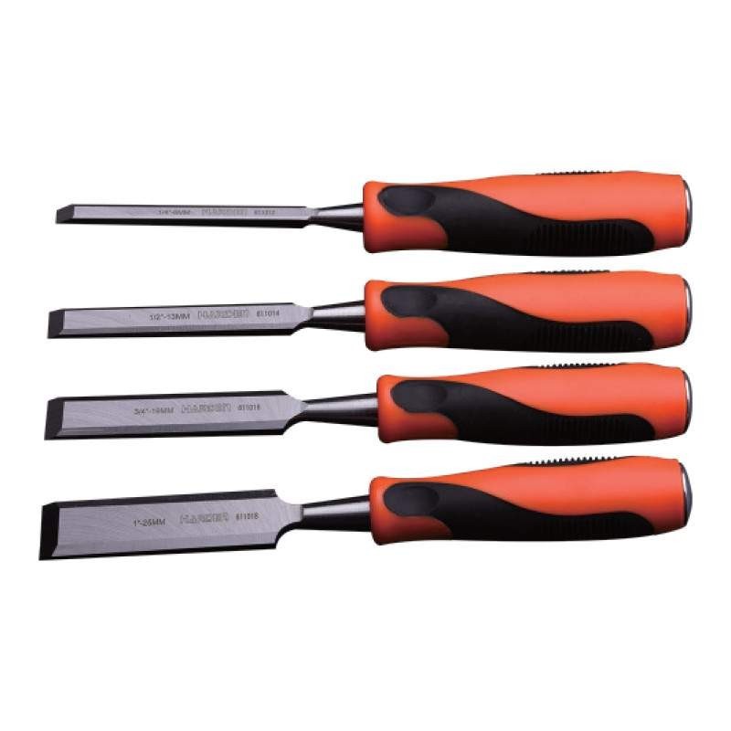 Set de 4 Dalti pentru Lemn, Profesional, Harden