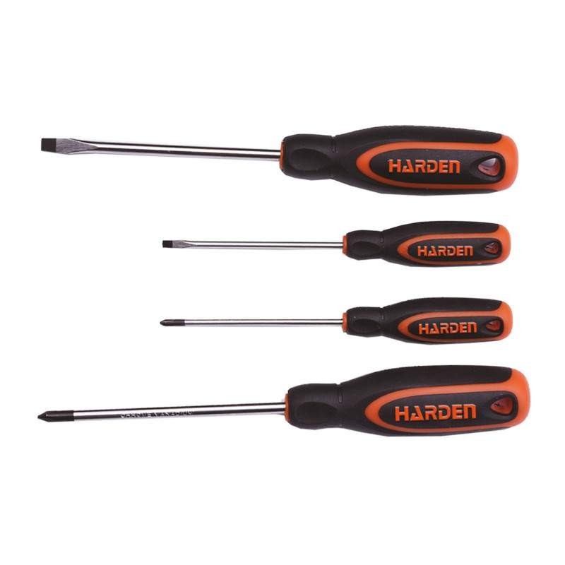 Set de 4 Surubelnite, Maner TPR, Profesional, Harden