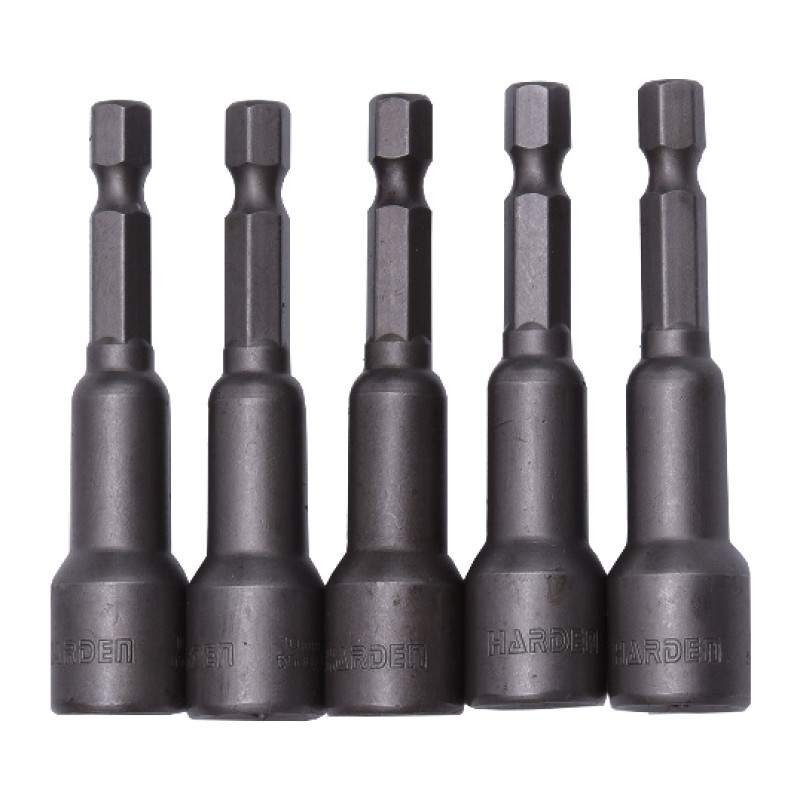 Set de 5 Bits Tubulari Magnetici Lungi, Lungime 65 mm, Dimensiune 12 mm, Harden Profesional