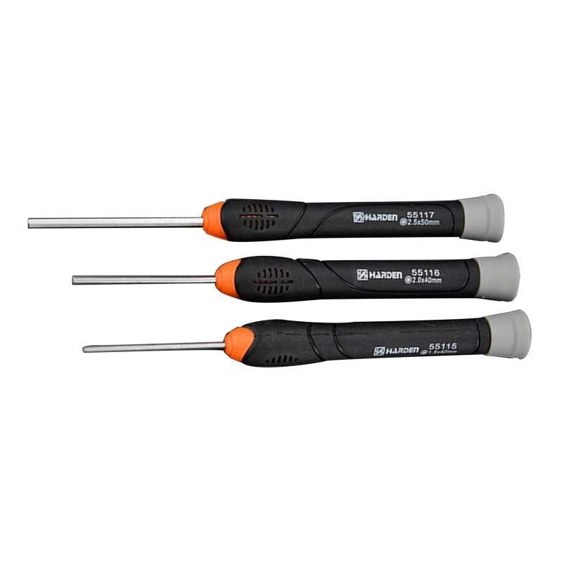 Set de 5 Surubelnite de Precizie, Hex, Profesional, Harden, 1.5 x 50 mm