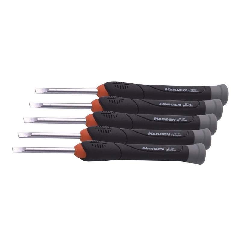 Set de 5 Surubelnite de Precizie, Slot, Profesional, Harden, 2.0 x 50 mm