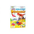 Set de Modelaj Creta Glitter, Forma Dinozauri, 13 Piese