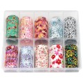 Set Folii Transfer Luxorise 20 Flowers In Bloom, 10 Bucati