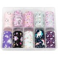 Set Folii Transfer Luxorise 26 Unicorn, 10 Bucati