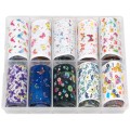 Set Folii Transfer Luxorise 27 Butterfly, 10 Bucati