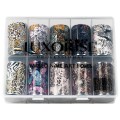 Set Folii Transfer Luxorise 41 Animal Print, 10 Bucati