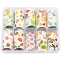 Set Folii Transfer Luxorise 42 Yummy Fruits, 10 Bucati