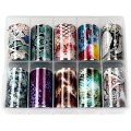 Set Folii Transfer Luxorise 45 Snake Colors, 10 Bucati