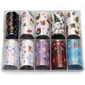Set Folii Transfer Luxorise Christmas Fun, 10 Bucati