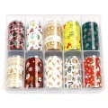 Set Folii Transfer Luxorise Christmas Time, 10 Bucati