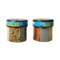 Set Glitter pentru Artizanat, Shaker 2 Combinatii Inimi si Stele, 6 Culori x 60 g