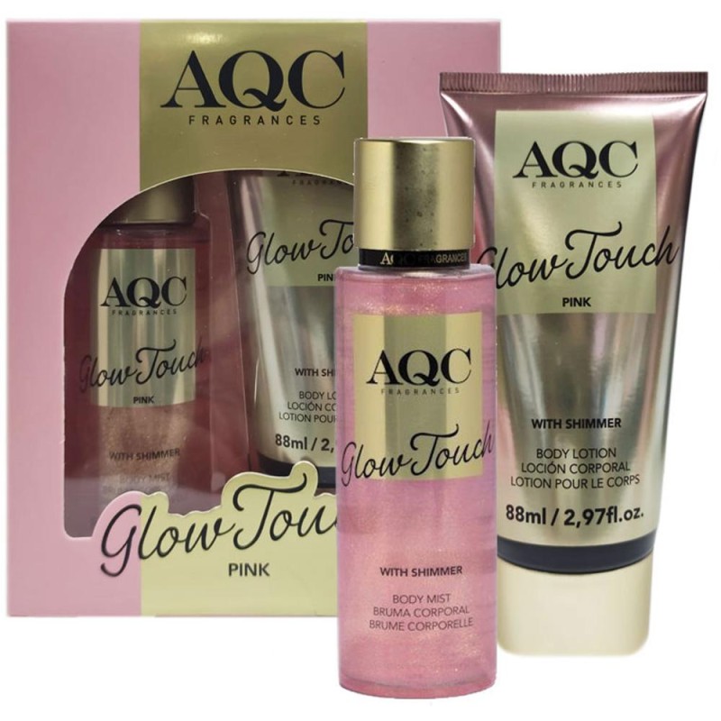 Set Glow Touch Body Mist si Lotiune de Corp Mix Gold, Pink, Purple, 2 x 88 ml