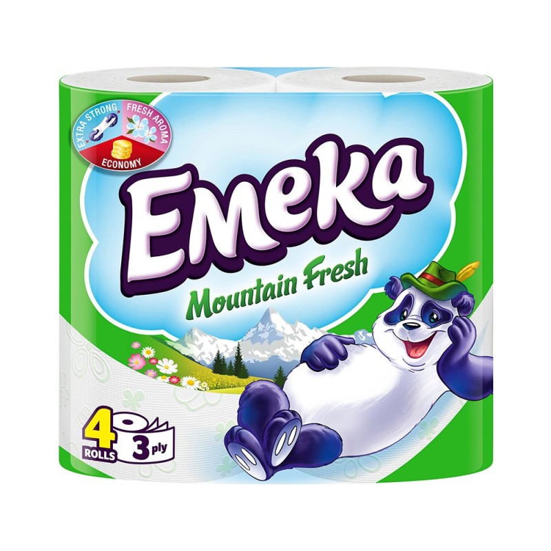 Set Hartie Igienica Emeka Mountain Fresh, 4 Role