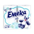 Set Hartie Igienica Emeka White No Aroma, 4 Role