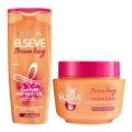 Set Ingrijire Par Lung si Deteriorat L'Oreal Paris Elseve Dream Long Sampon Reparator, 250 ml si Masca de Par S.O.S., 300 ml