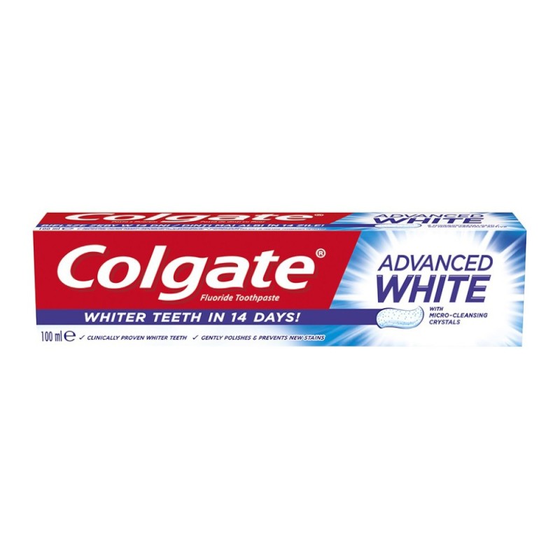 Set Pasta de Dinti Colgate Advanced White, 5 Bucati x 100 ml