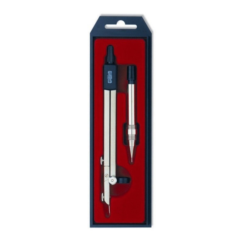 Set pentru Geometrie, Koh-I-Noor, Compas Profesional, Cutie din Plastic, 2 Piese