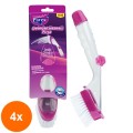 Set Perie de Curatare cu Pulverizator Detergent Parex, 4 Bucati