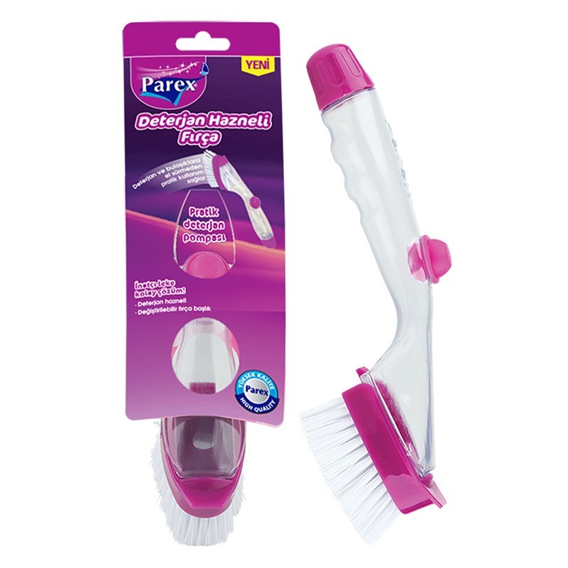 Set Perie de Curatare cu Pulverizator Detergent Parex, 4 Bucati