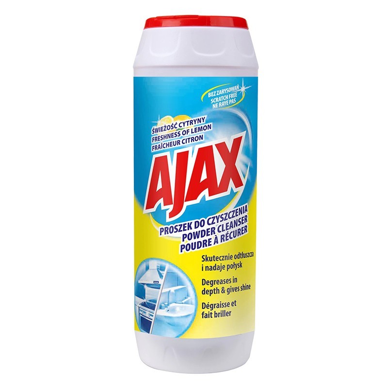 Set Praf de Curatat Ajax Lemon, 4 Bucati x 450 g