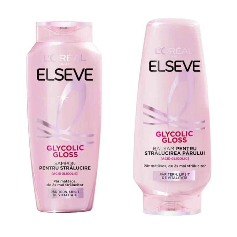 Set Promo Glycolic Gloss, Sampon 250 ml, Balsam 200 ml