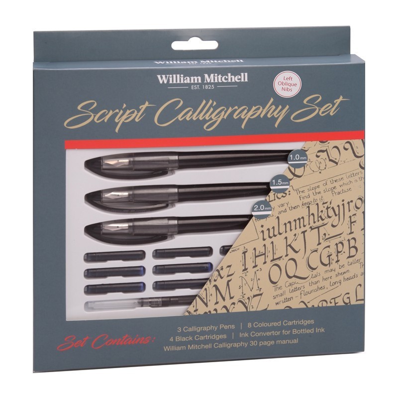 Set Script Calligraphy Oblique William Mitchell
