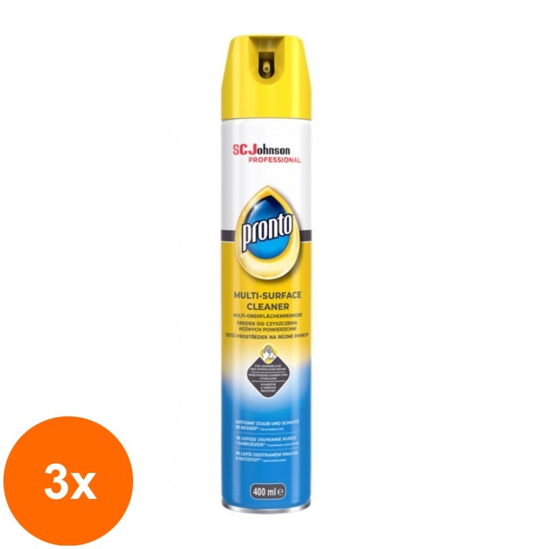 Set Spray pentru Multisuprafete Pronto, 3 Bucati x 400 ml