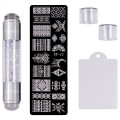 Set Stampila Unghii + Matrita Crystal Nail Art, Xy-11, SensoPRO Milano