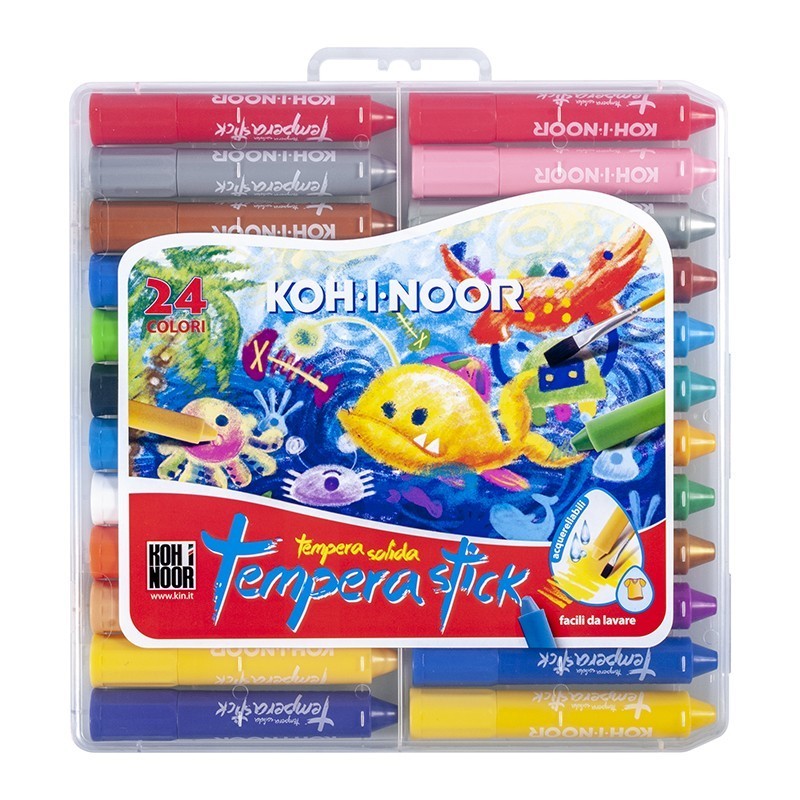 Set Tempera Solida, 24 Culori