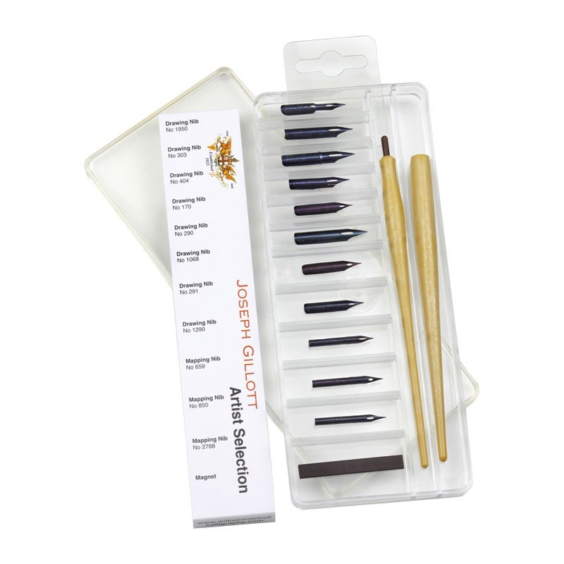 Set Toc cu Penite Artist Joseph Gilott