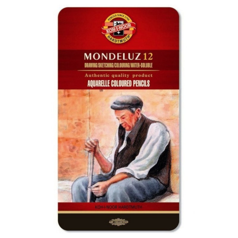 Creioane Colorate Aquarell, Colectie Mondeluz, 12 Culori