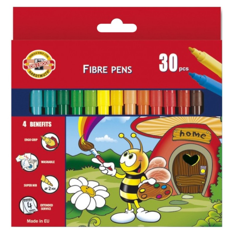 Markere Scolare Colectia Bees, 30 Culori